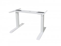 Pro Dual Plus Standing Desk Frame White
