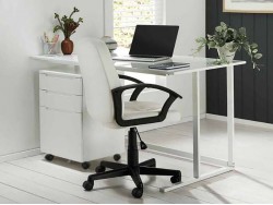 Anker Desk 140cm Gloss White
