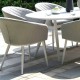 LeCozy Ambition Dining Chair - Light Grey & White