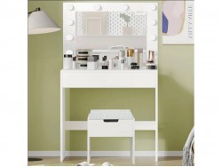 Diego Dressing Table Make-up Table with Mirror and Stool