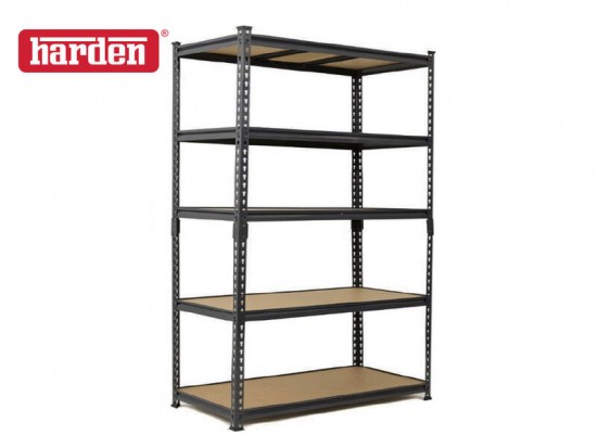Harden Garage Storage Shelves 5-Tier Black 180x120x45cm