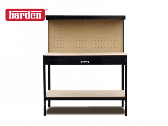 Harden Garage Workbench with Drawer and Pegboard