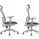 Office Chair K5 Heavy-duty with Headrest Mesh Grey | ErgoChoice