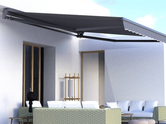 Retractable Awning 295 x 250CM Grey