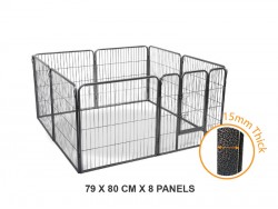 Pet Enclosure 80x79cm - 8 Panels