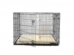 48" Collapsible Metal Crate with Mattress