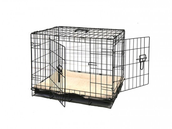 30" Collapsible Metal Crate with Mattress