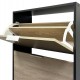 Josef 3 Drawer Shoe Cabinet Black+Oak