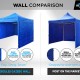 Alloy Gazebo HEX 45A 3X6m + 3 wall package