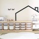 Ebba Kids Toy Storage 9 Trays Oak & White